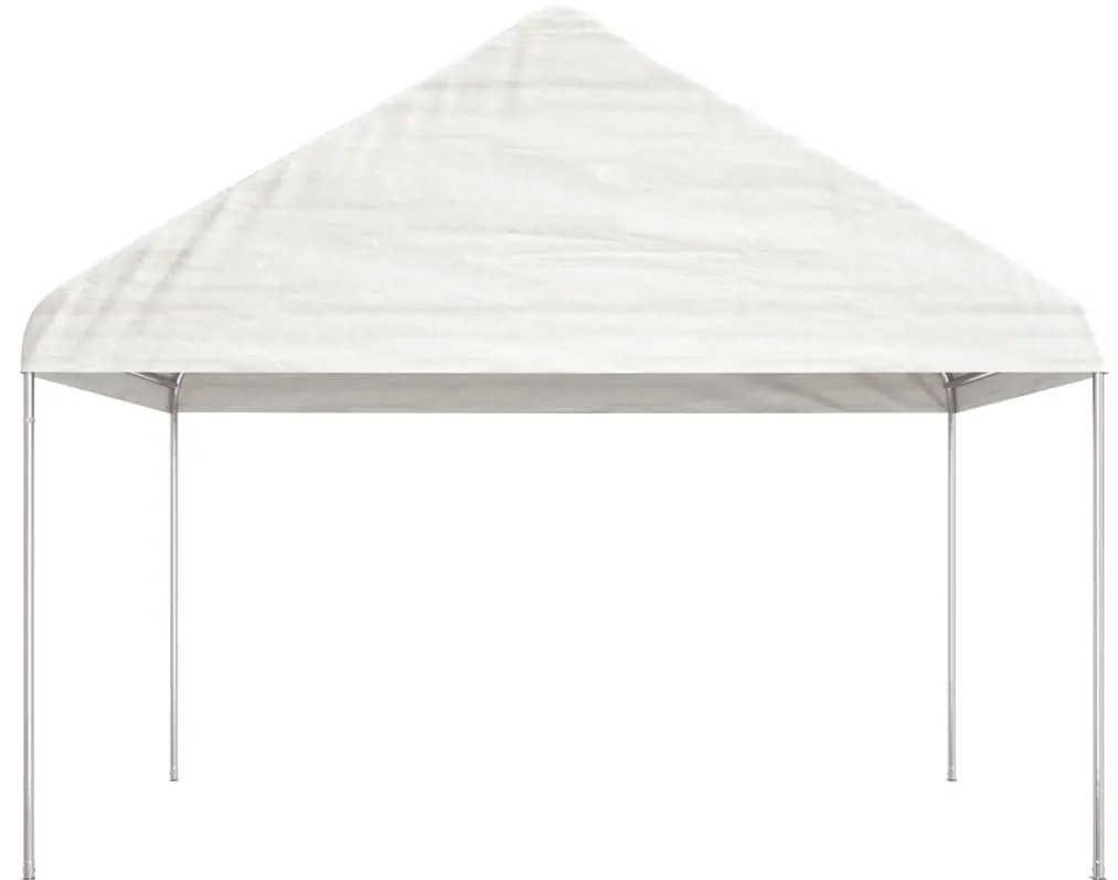 vidaXL Κιόσκι με Τέντα Λευκό 15,61 x 4,08 x 3,22 μ. από Πολυαιθυλένιο