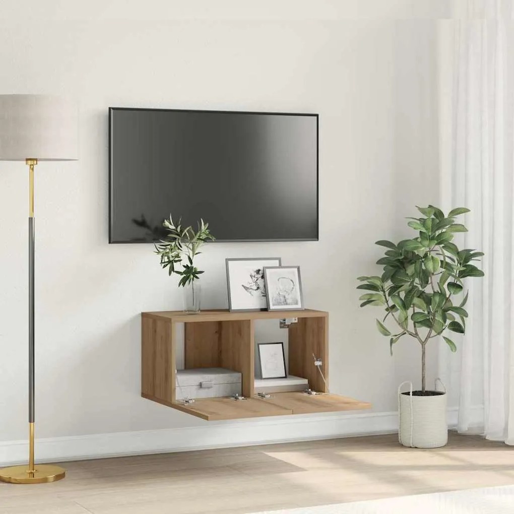 vidaXL Set κονσόλας τηλεόρασης  Μικτό ξύλο Επεξεργασμένο ξύλο