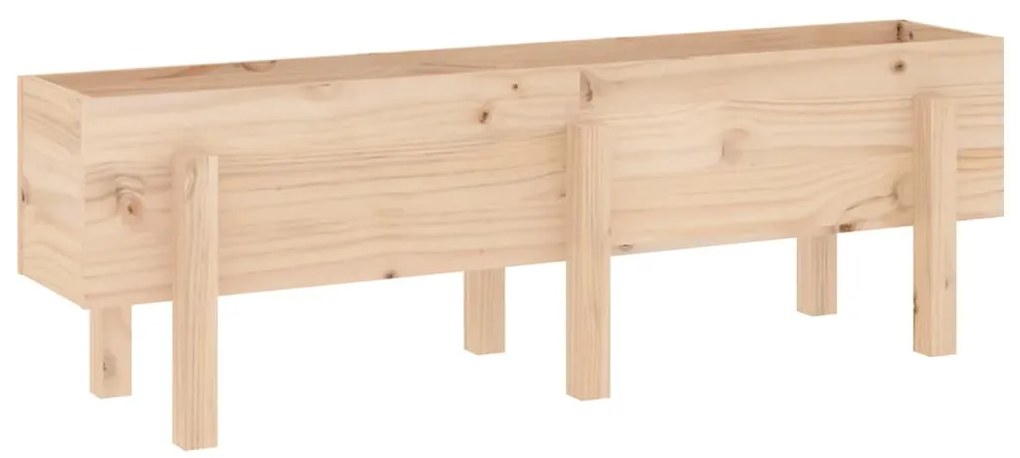 vidaXL Ζαρντινιέρα Υπερυψωμένη 121 x 30 x 38 εκ. από Μασίφ Ξύλο Πεύκου