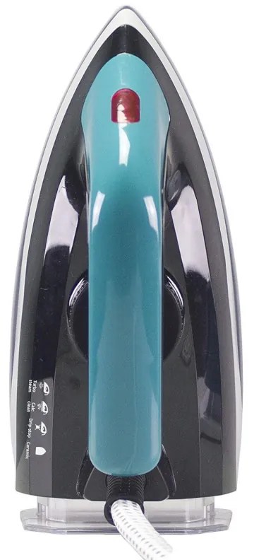Σίδερο Beper P204CAL200, 2250W, Κεραμική πλάκα, Θερμοστάτης, Φίλτρο, Συνεχής κύκλος, Λευκό/Μπλε-Πράσινο