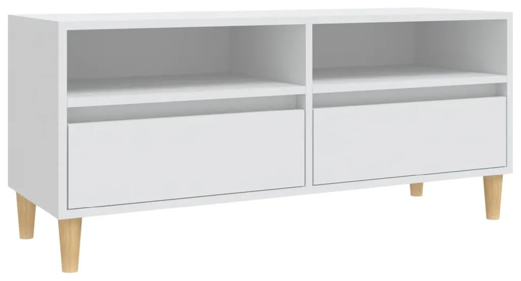 vidaXL Έπιπλο Τηλεόρασης Λευκό 100x34,5x44,5 εκ. Επεξεργασμένο Ξύλο