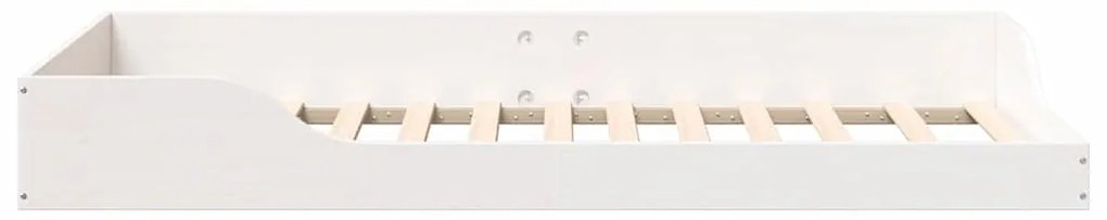 vidaXL Σκελετός Κρεβατιού Λευκό 90 x 190 cm Στερεά ξυλεία πεύκου