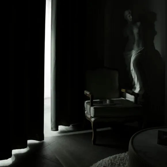 Beauty Home Κουρτίνα Blackout σκίασης με 8 κρίκους Art Ideal 8400 140x270 Ανθρακίτης