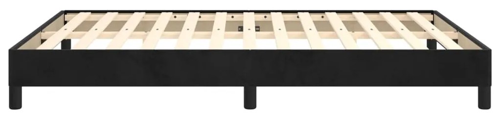 vidaXL Σκελετός Κρεβατιού Χωρίς Στρώμα Μαύρο 140x200 εκ. Βελούδινο