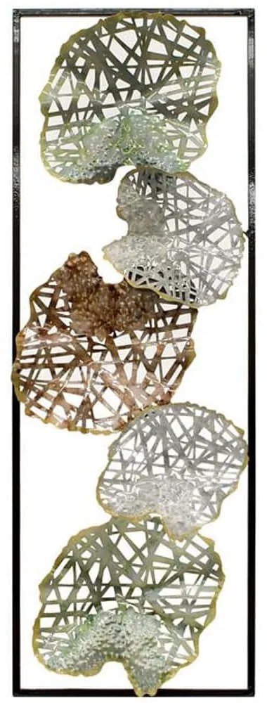 Διακοσμητικό Τοίχου Leafs 161-125-208 161-125-208 31x4x90cm Multi Μέταλλο