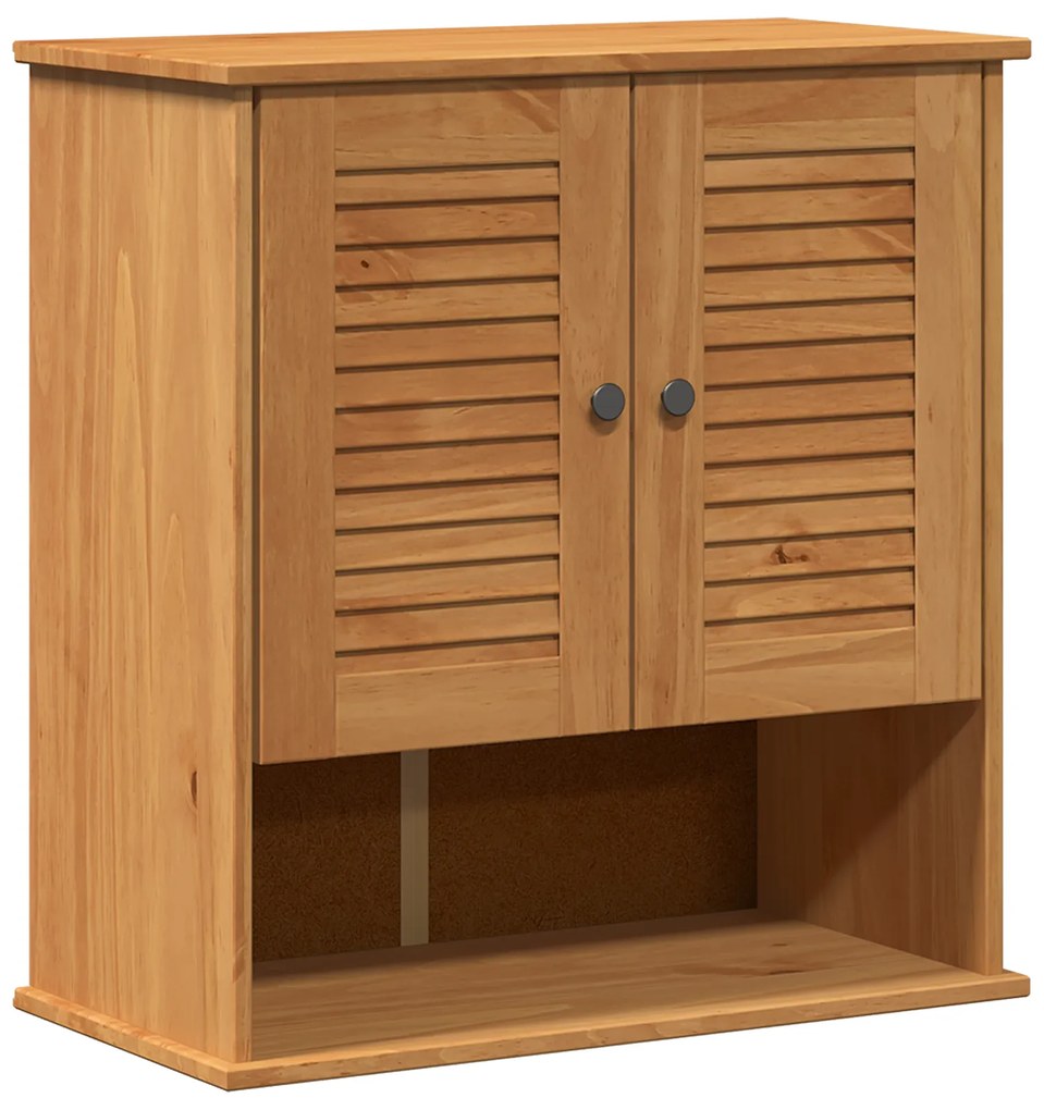 vidaXL Κρεμαστό Ντουλάπι Μπάνιου Μέλι καφέ 67.5 x 34 x 71.5 εκ