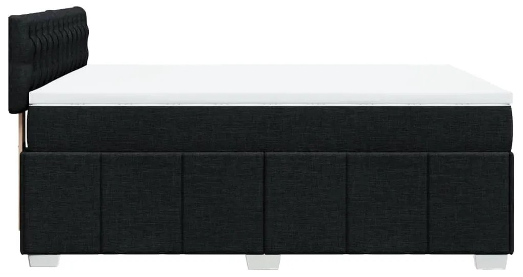 ΚΡΕΒΑΤΙ BOXSPRING ΜΕ ΣΤΡΩΜΑ ΜΑΥΡΟ 140X200 ΕΚ. ΥΦΑΣΜΑΤΙΝΟ 3287100