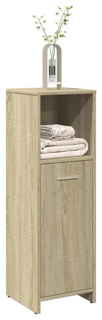 Στήλη Μπάνιου Sonoma Δρυς 30 x 30 x 95 εκ. Επεξεργασμένο Ξύλο