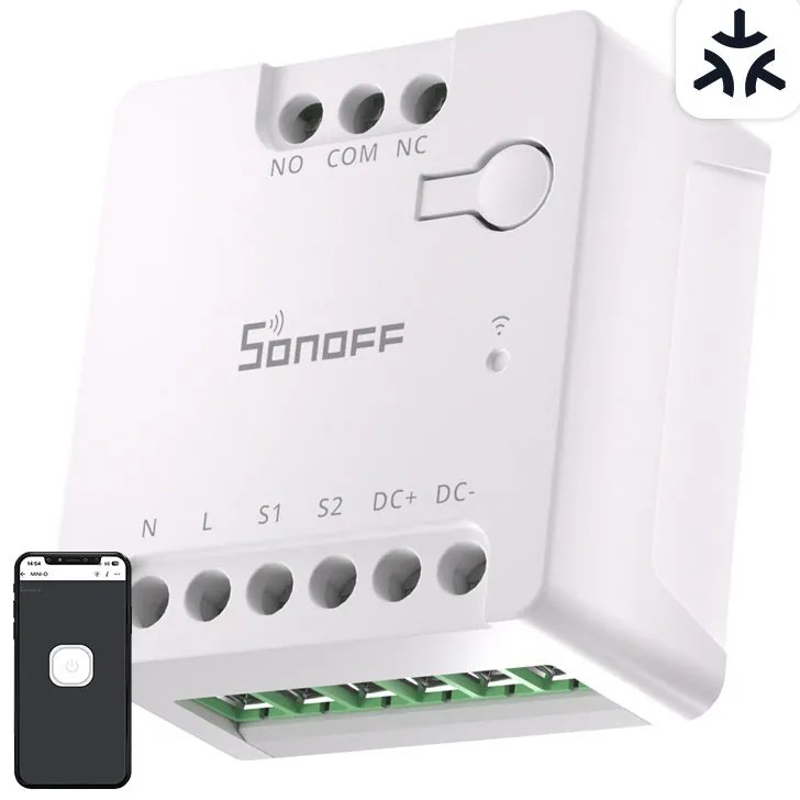 SONOFF MINI-D Smart WiFi Matter Switch (AC/DC 12-48V, dry contact)