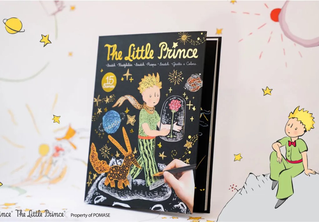 Βιβλίο Ζωγραφικής Scratch Avenir Little Prince