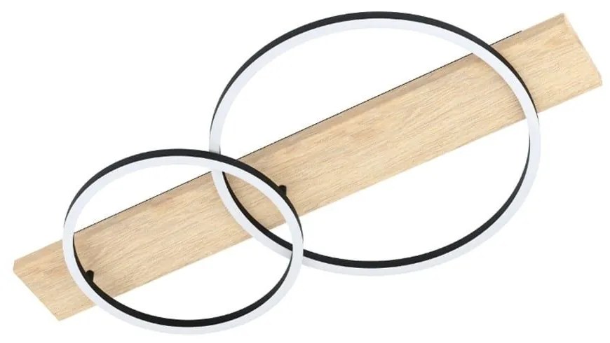 Φωτιστικό Οροφής - Πλαφονιέρα Boyal 901716 78x40x9cm Led Natural-Black Eglo