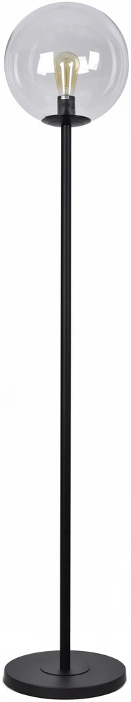 Φωτιστικό Δαπέδου SE 3000-1 BLACK FLOOR LAMP GLOBE CLEAR 1Γ2 - 21W - 50W - 77-4481