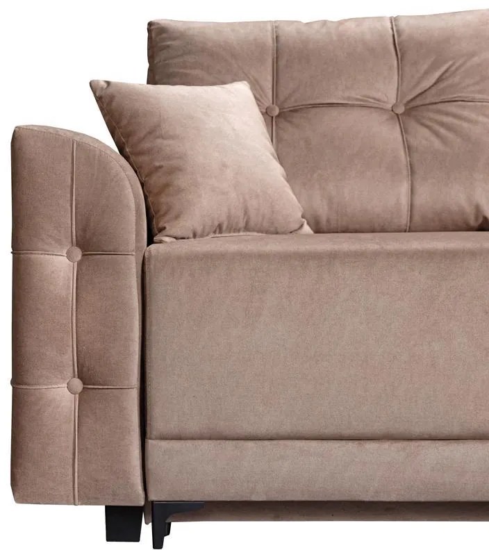 Γωνιακός Καναπές - Κρεβάτι SMAK Καφέ 266x175x83εκ 266x175x83 εκ.