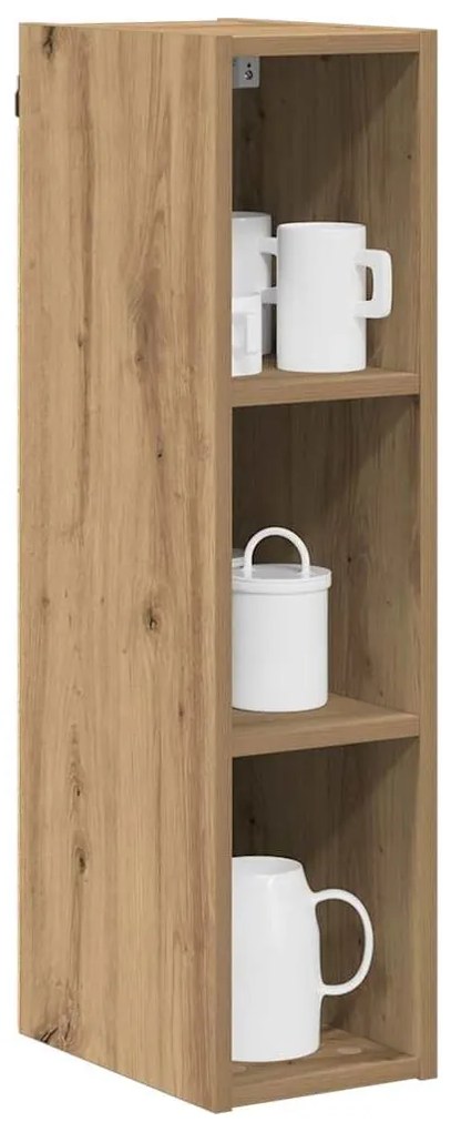 vidaXL Κρεμαστό ντουλάπι με αποθήκευση Artisan Oak 20 x 29,5 x 80 εκ.