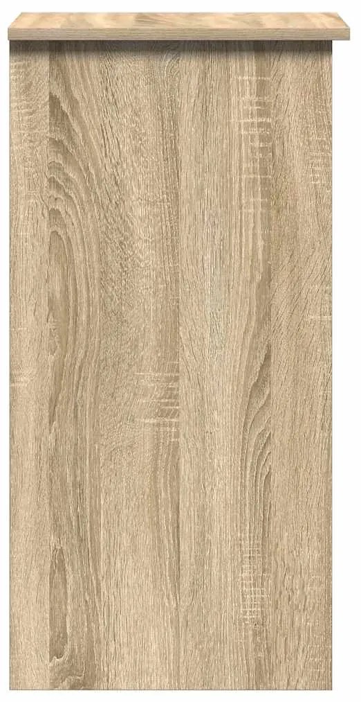vidaXL Γραφείο με Ράφια Sonoma Δρυς 110x45x157 εκ. από Μοριοσανίδα