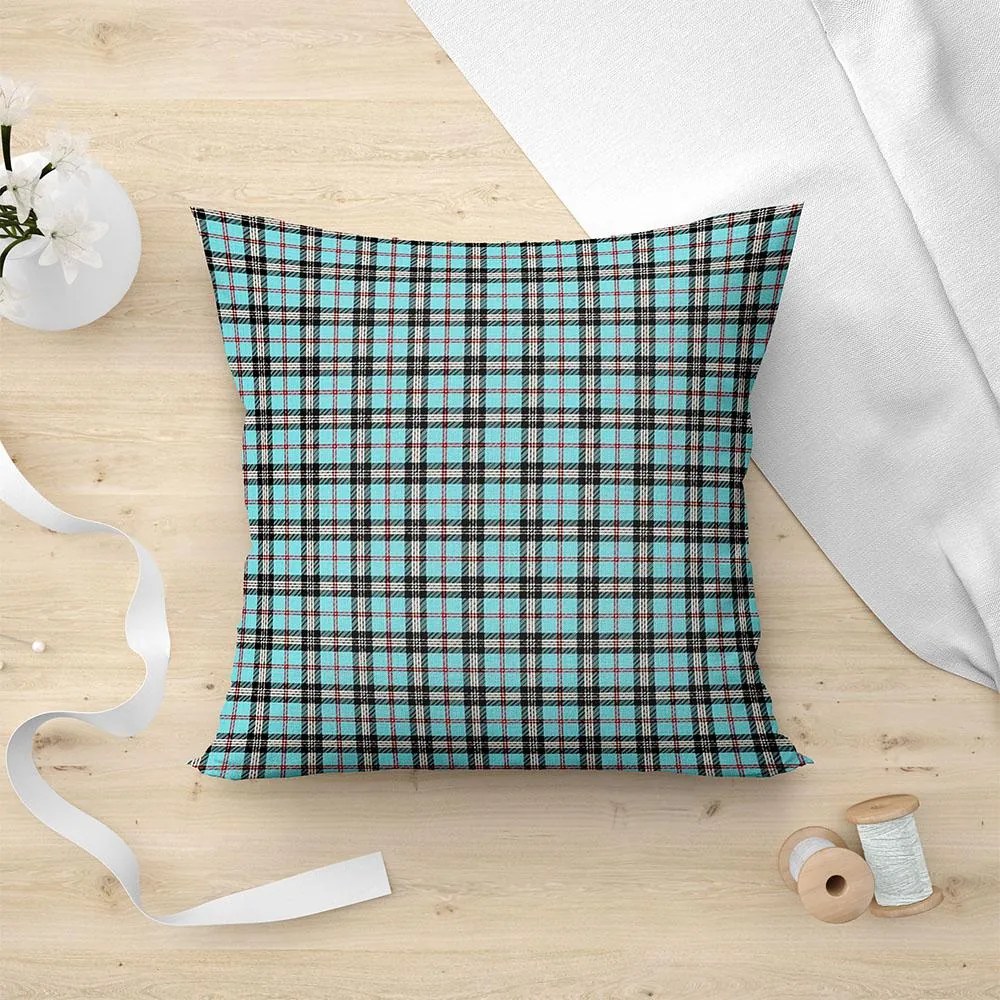 LINO ΜΑΞΙΛΑΡΟΘΗΚΗ TARTAN 601 TURQUOISE 45X45