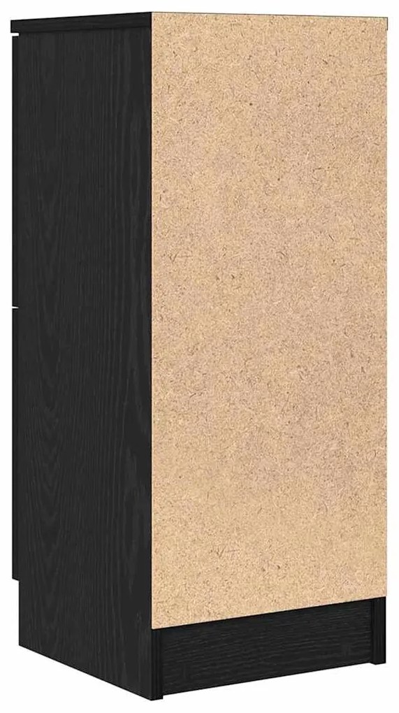 vidaXL Πλαϊνό γραφείο 2 pcs Μαύρη δρυς 30 x 30 x 70 εκ.
