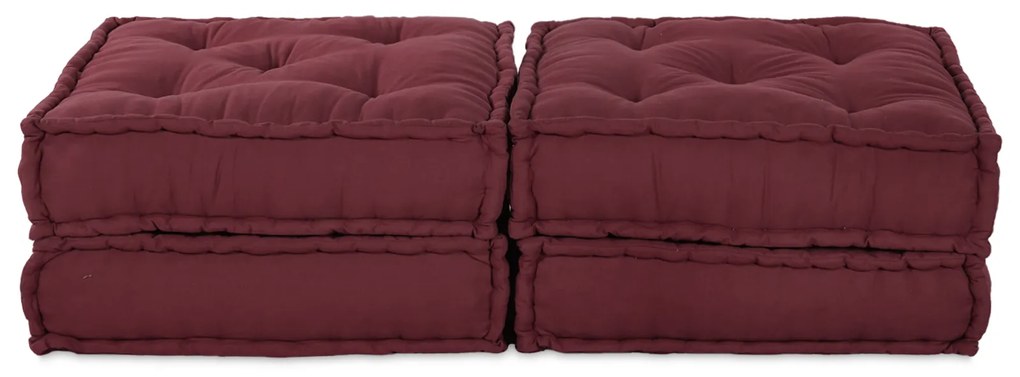 vidaXL Μαξιλάρι 2 pcs Κόκκινο 70 x 70 x 36 εκ Πολυεστέρας