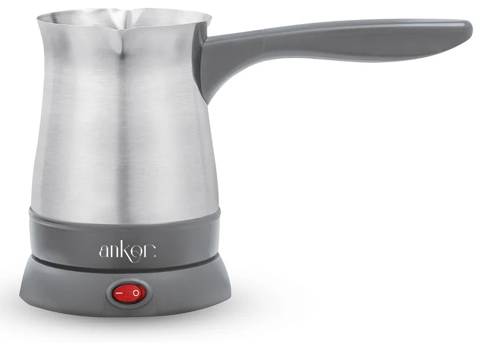 Ηλεκτρικό Μπρίκι Inox 1000W Γκρι 400ml ANKOR