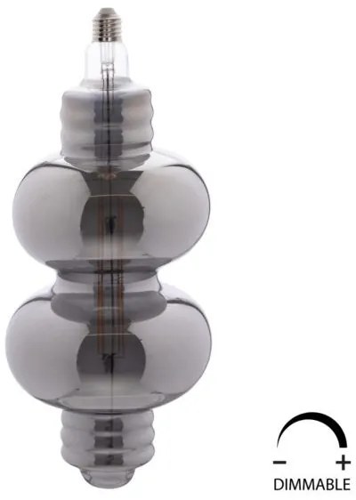 ΛΑΜΠΤΗΡΑΣ LED FILAMENT 8W E27 3000K SMOKE COLOR DIMMABLE  HM4053.03