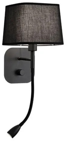 Απλίκα Φωτιστικό Τοίχου Μαύρο Hendrix 4174601 Viokef-4174601-Μαύρο 4174601