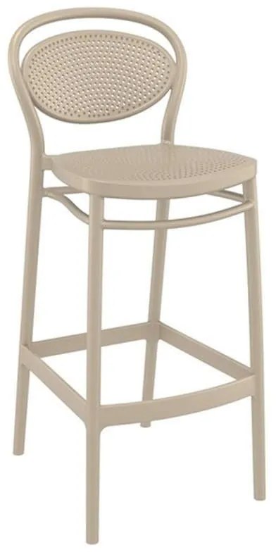 Σκαμπό Marcel 20.0649 45Χ52Χ106cm Dove Grey Siesta Polypropylene