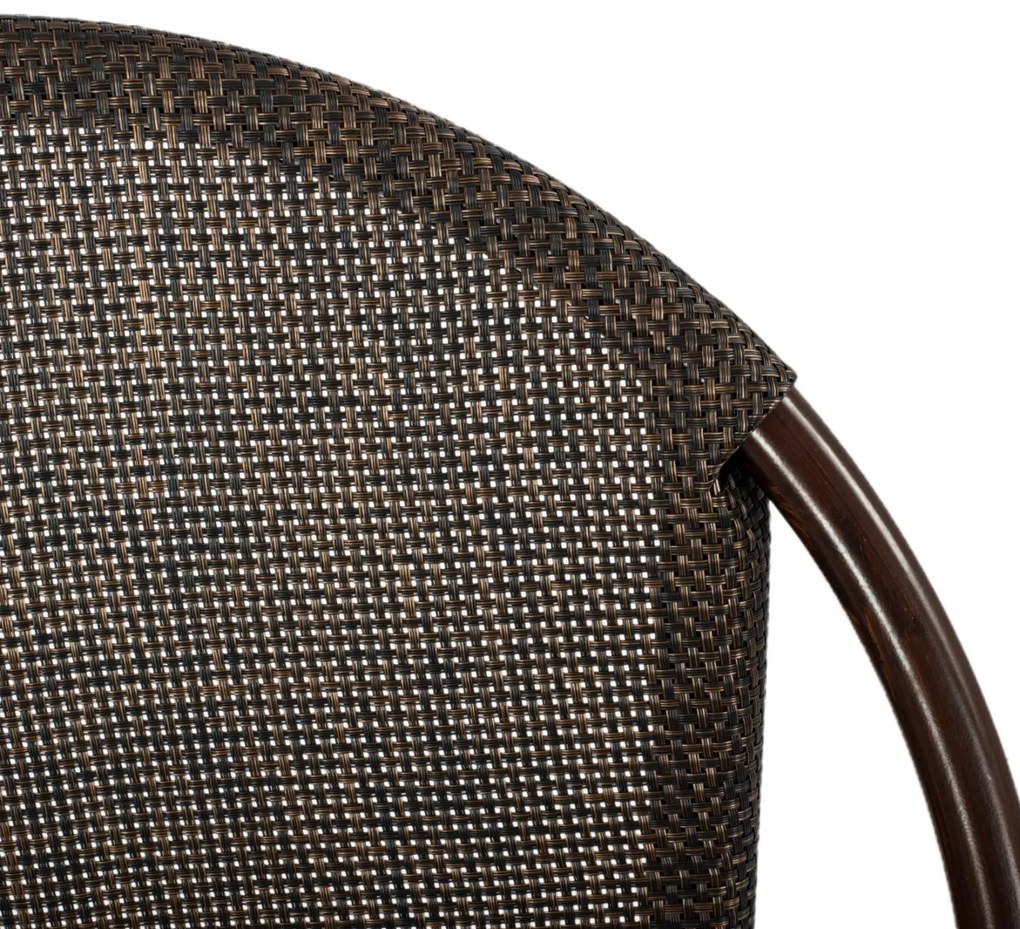 Καρέκλα PRETORIA C5718 Μεταλλική Bamboo Look Καφέ 54x62x89 εκ. 54x62x89 εκ.