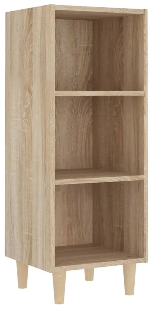 vidaXL Μπουφές Sonoma δρυς 34,5 x 34 x 180 εκ. από Επεξεργασμένο Ξύλο