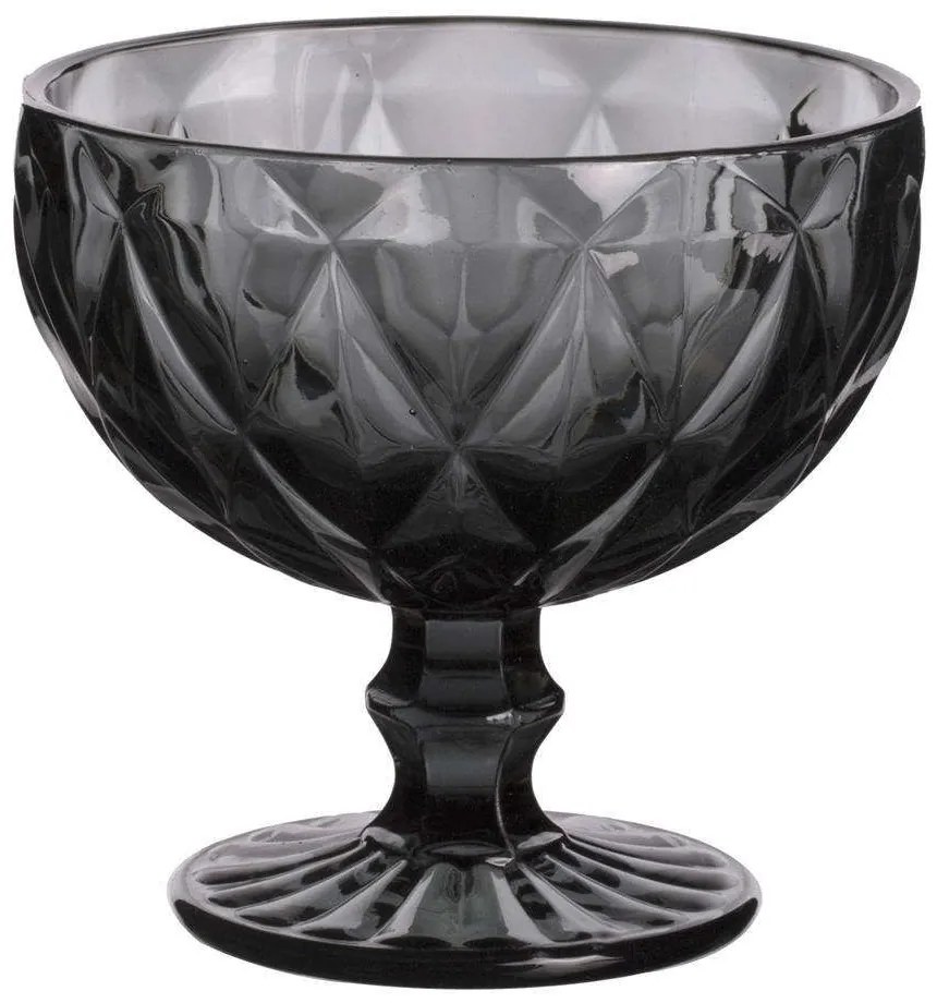 Μπωλ Παγωτού Kare 52.704.23 310ml Φ12cm Smoke Cryspo Trio Glass