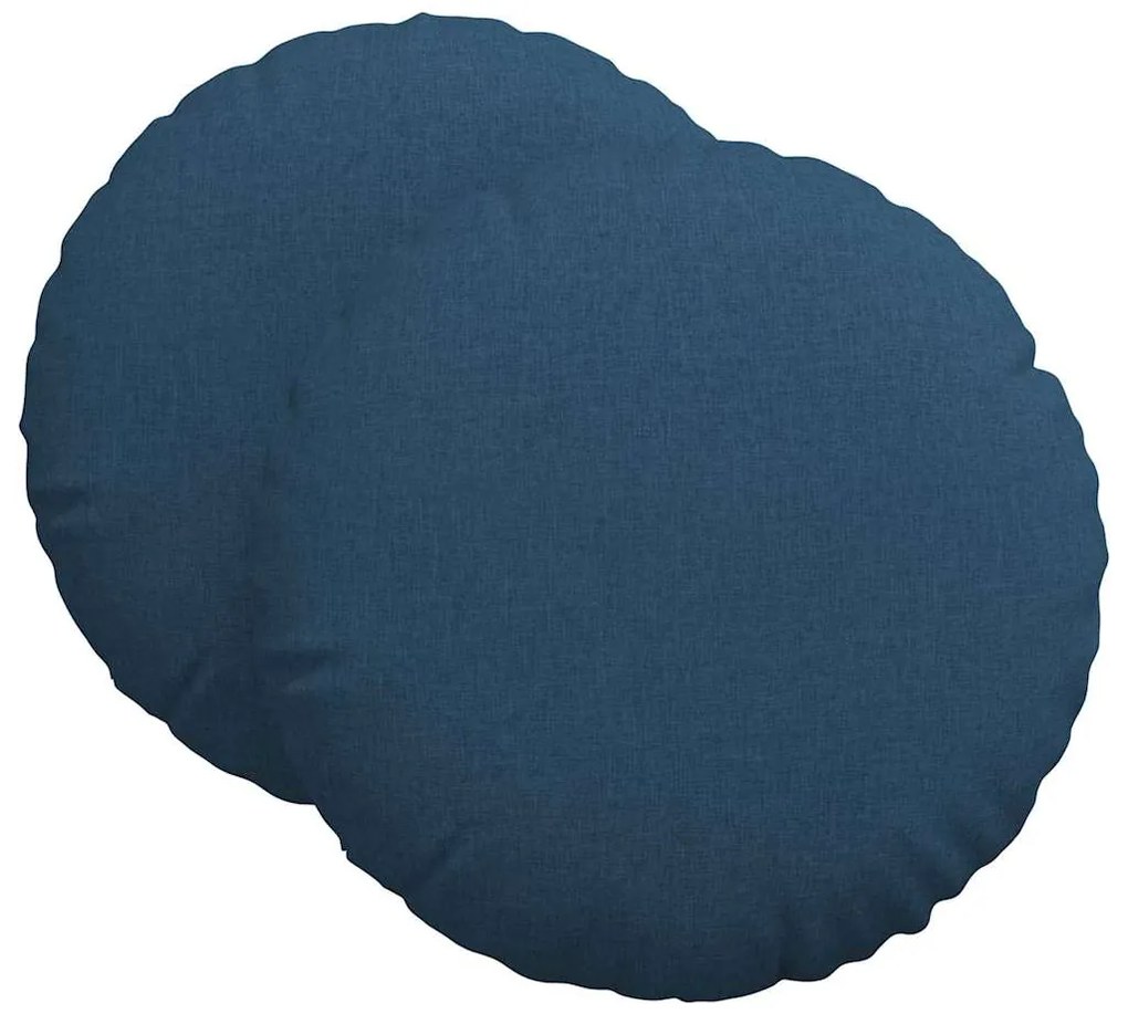 vidaXL Μαξιλάρια καθισμάτων 2 pcs Μπλε Ø60 x 21 εκ ύφασμα