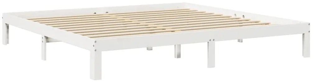 vidaXL Κρεβάτι Βιβλιοθήκη Χωρίς Στρώμα 200x200 εκ Μασίφ Ξύλο Πεύκου