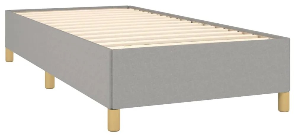 ΚΡΕΒΑΤΙ BOXSPRING ΜΕ ΣΤΡΩΜΑ ΑΝΟΙΧΤΟ ΓΚΡΙ 100X200 ΕΚ. ΥΦΑΣΜΑΤΙΝΟ 3128421