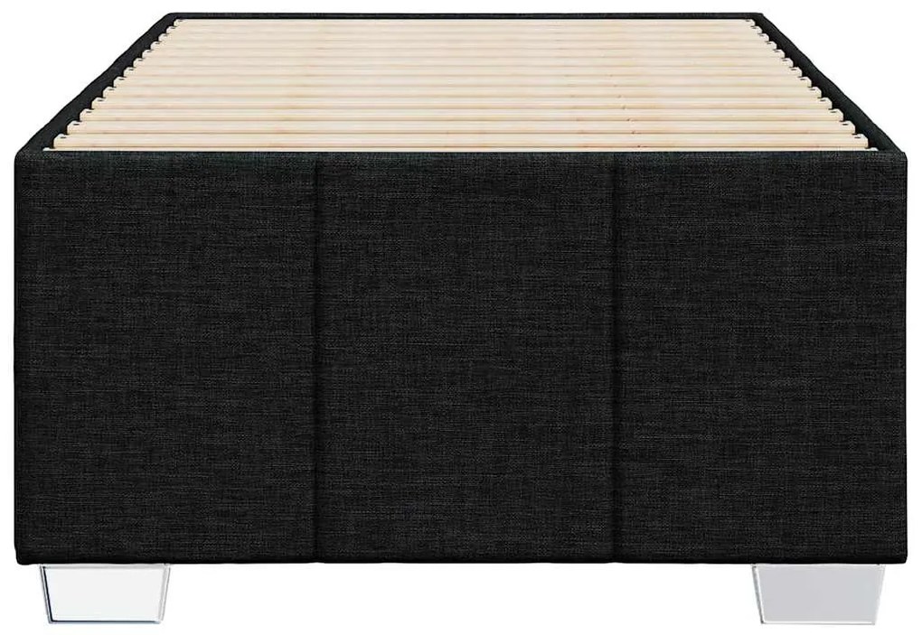 vidaXL Σκελετός Κρεβατιού Χωρίς Στρώμα Μαύρο 100x200 εκ. Υφασμάτινο