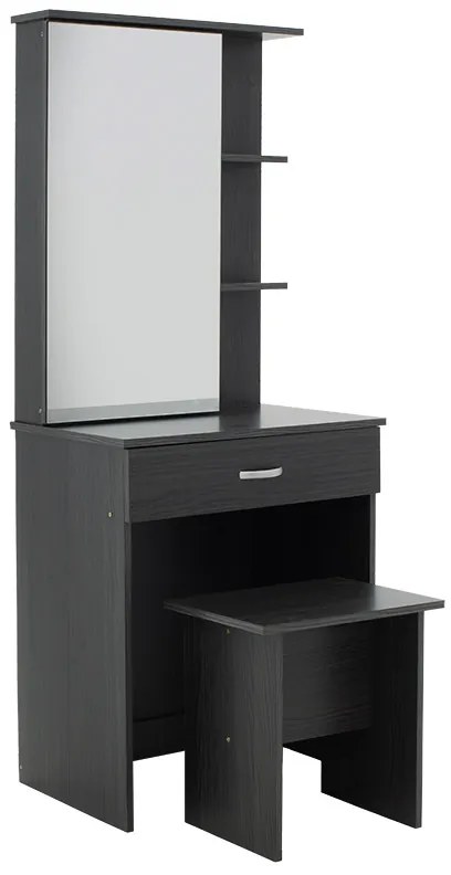 Intrahome Τουαλέτα κρεβατοκάμαρας Zelia  Intrahome με καθρέπτη και σκαμπό χρώμα wenge eo 60x40.5x151εκ | SKU: INTRAPA-350111138