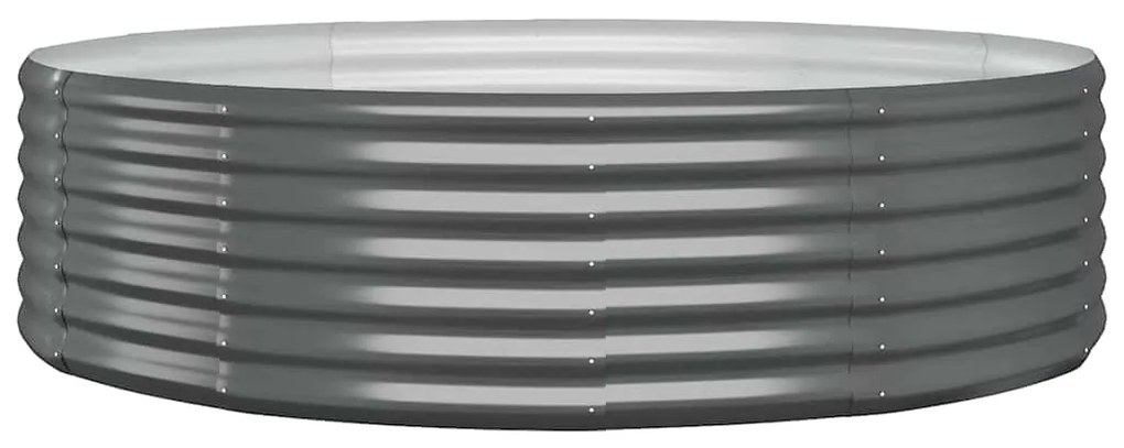 vidaXL Ζαρντινιέρα Ανθρακί 140x140x36εκ Γαλβανισμένος χάλυβας