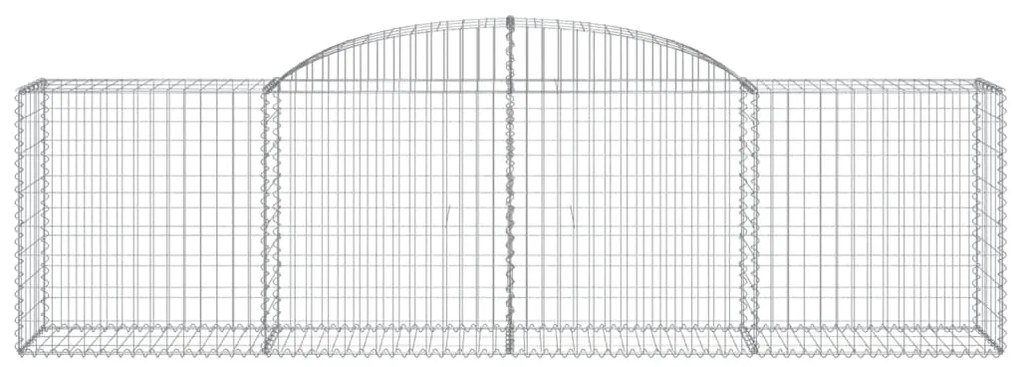 vidaXL Συρματοκιβώτια Τοξωτά 6 τεμ. 300x50x80/100 εκ. Γαλβαν. Ατσάλι