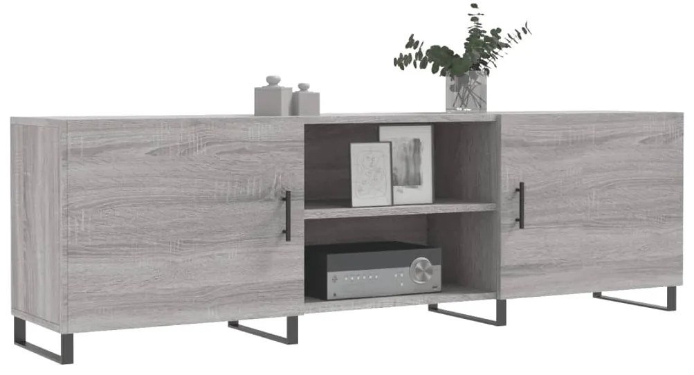 vidaXL Έπιπλο Τηλεόρασης Γκρι Sonoma 150x30x50 εκ. από Επεξεργ. Ξύλο