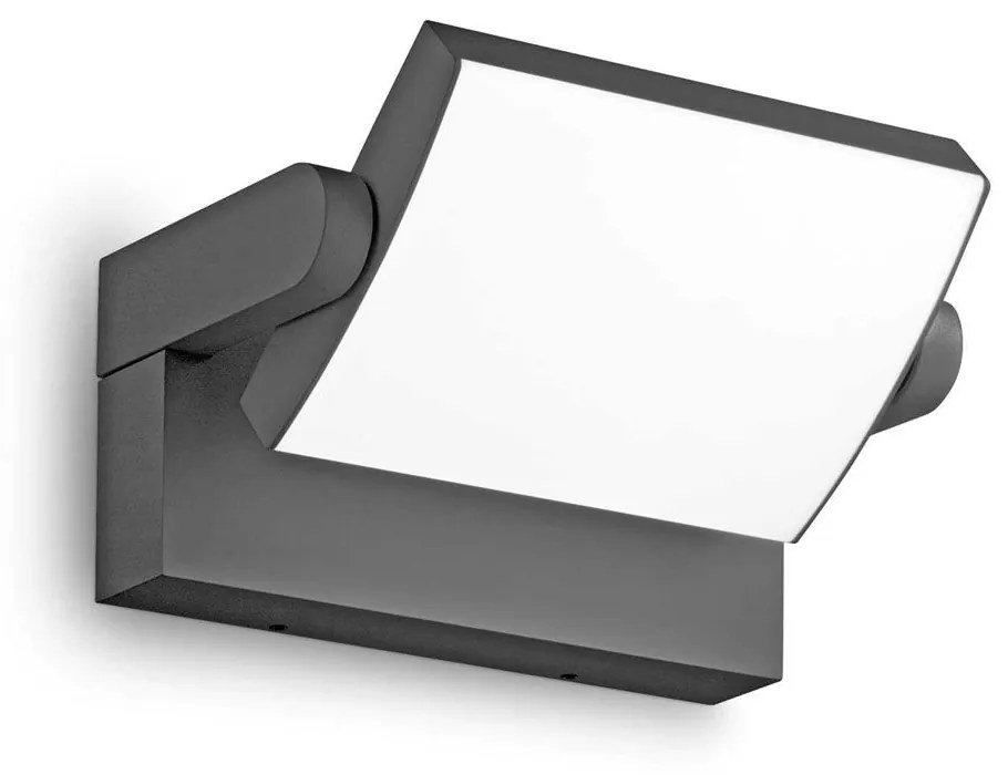 Φωτιστικό Τοίχου Swipe 287683 21,2x16,5x10cm Led 2000lm 20,5W 3000K Anthracite Ideal Lux