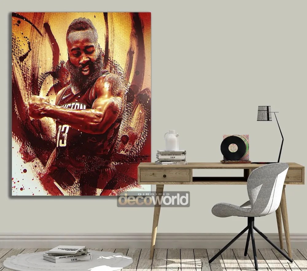 Πίνακας σε καμβά NBA Harden KNV981 80cm x 120cm