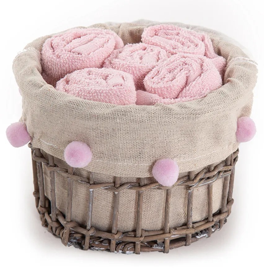 Πετσέτες Δώρου (Σετ 5τμχ) Nef-Nef Homeware Please Pink 300gsm
