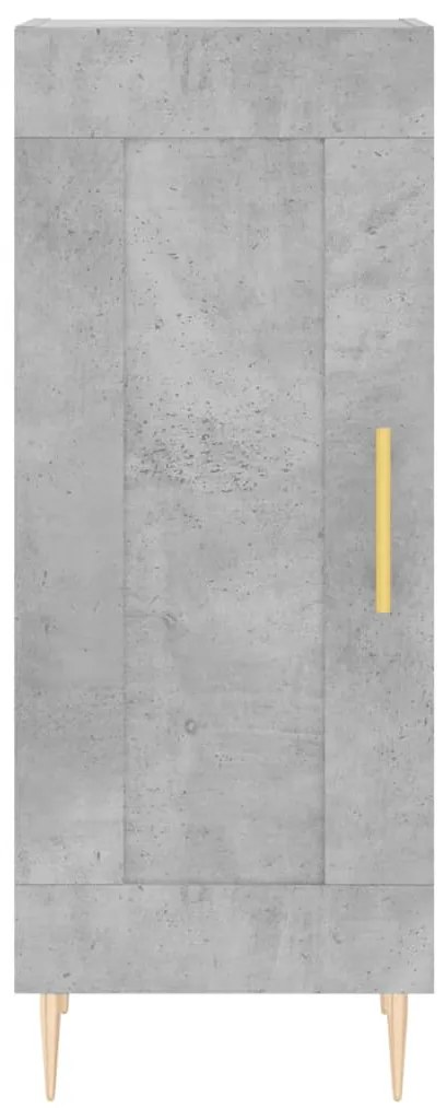 vidaXL Ντουλάπι Γκρι Σκυροδέματος 34,5x34x90 εκ. Επεξεργασμένο Ξύλο