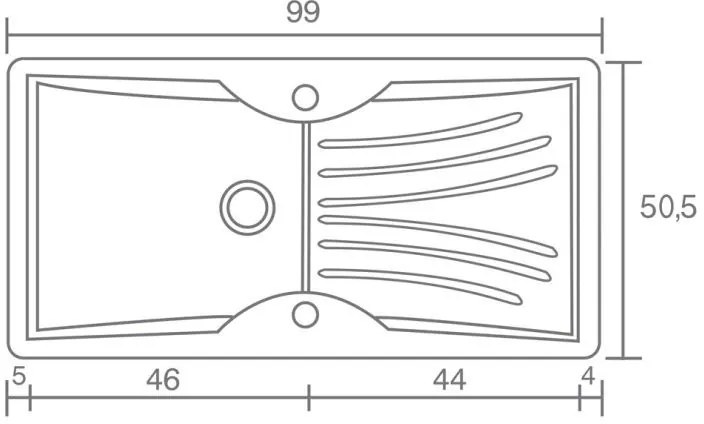 Νεροχύτης Sanitec 328-Metallic Cream