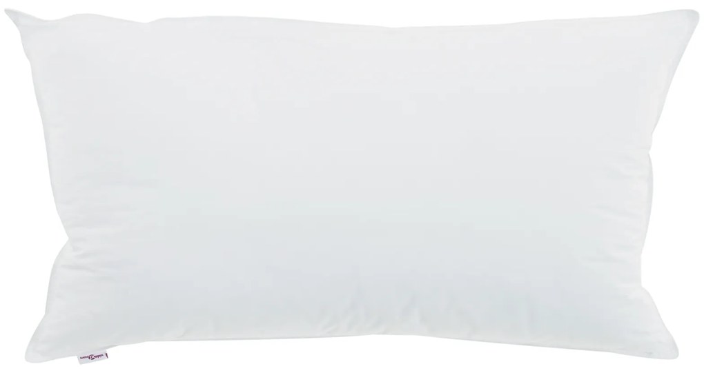vidaXL Μαξιλάρι με μαξιλάρι Λευκό 40 x 80 εκ. 130gsm 100% βαμβάκι