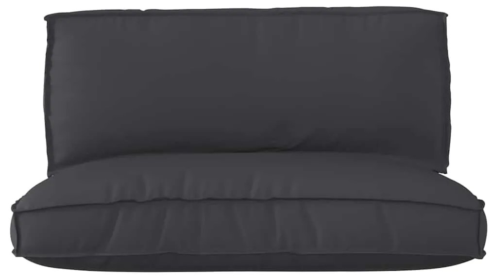 vidaXL Σετ Μαξιλαριών Πάγου 2 pcs Μαύρο 120 x 80 x 12 cm Ύφασμα Oxford