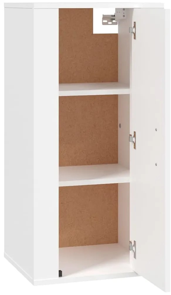 vidaXL Έπιπλο Τηλεόρασης Επιτοίχιο Λευκό 40x34,5x80 εκ.