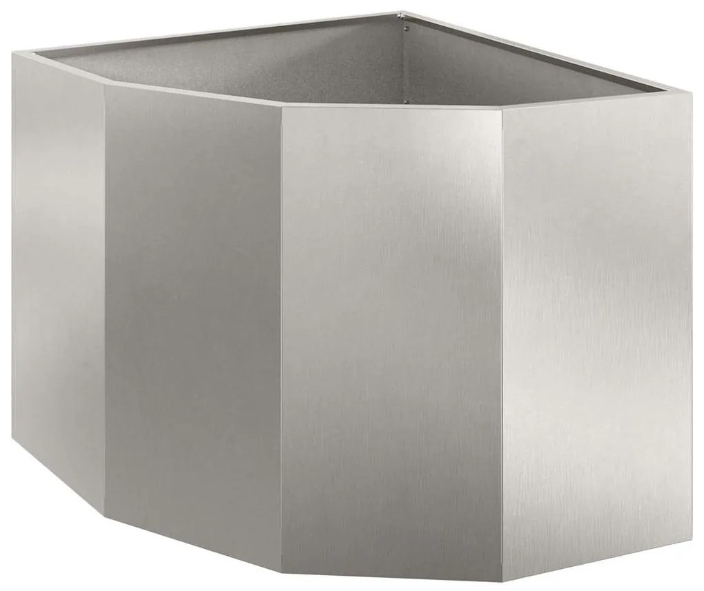 vidaXL Γωνιακό Ροδόδεντρο Ασημί 60 x 60 x 50 εκ Ανοξείδωτο ατσάλι