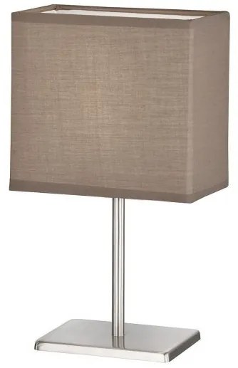 Επιτραπέζιο Φωτιστικό Νίκελ Kate Η30 Φ17 Fischer Honsel 850115 Καφέ