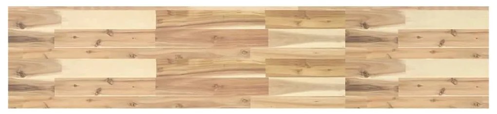 Ράφι Κρεμαστό 160x30x4 εκ. Ακατέργαστο Μασίφ Ξύλο Ακακίας - Καφέ