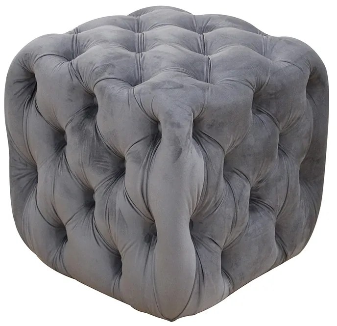 ZITA PLUS ASTRA ΣΚΑΜΠΟ GREY VELVET ΥΦΑΣΜΑ 45X45Χ45εκ. 45X45Χ45εκ.40.0160
