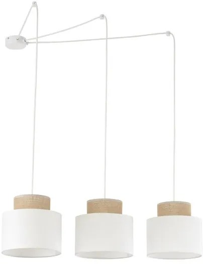 Κρεμαστό Φωτιστικό Οροφής 3xE27 15W IP20 Λευκό Duo 2345 TK Lighting-2345-Λευκό 2345